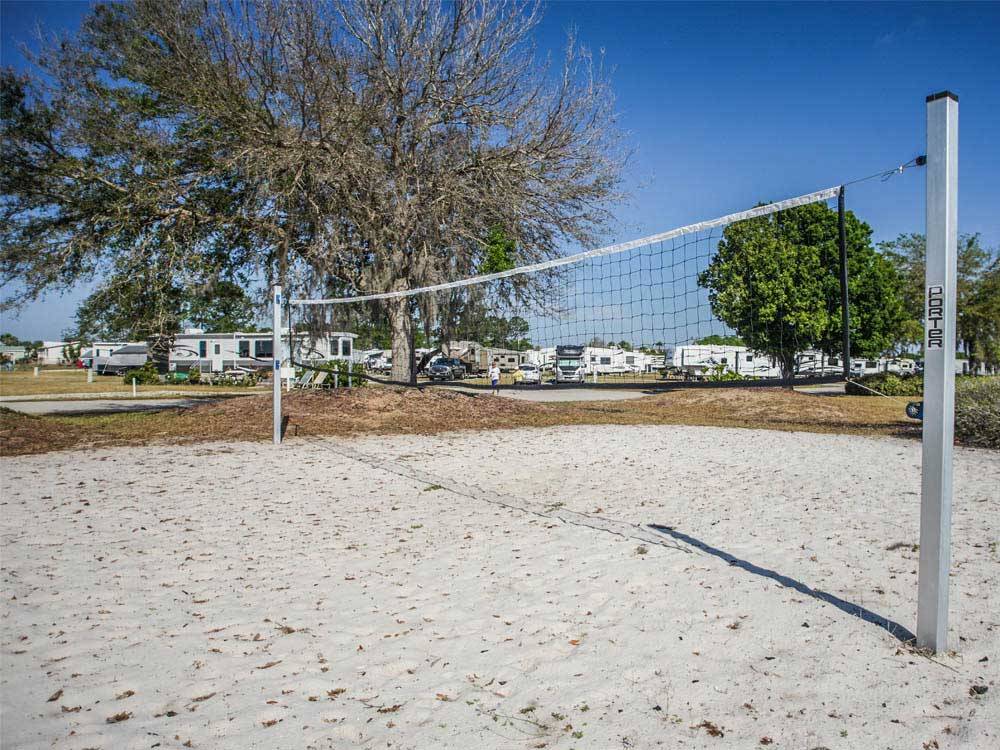 Volleyball court at ENCORE LAKE MAGIC