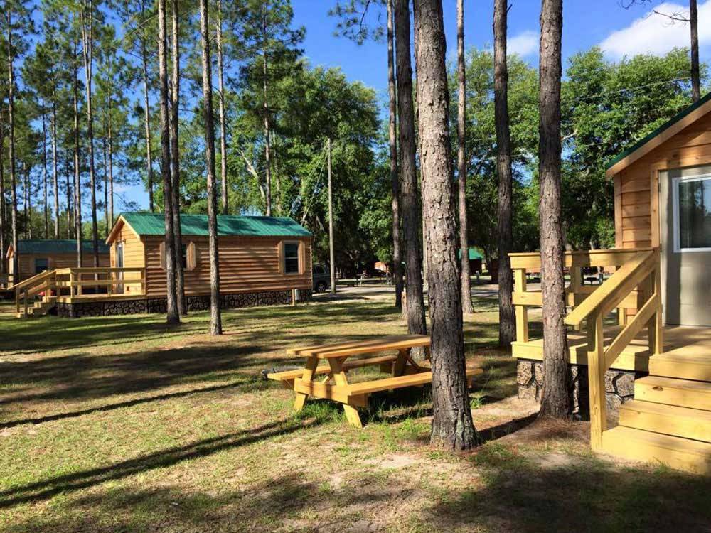 Cabins with decks at RAGANS FAMILY CAMPGROUND