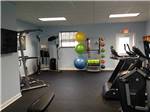 The inside of the exercise room at RALEIGH OAKS RV RESORT & COTTAGES - thumbnail