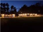 Campground buildings with bright lights at PINE LAKE RV RESORT & COTTAGES - thumbnail