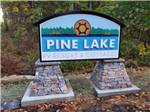 Sign proclaiming Pine Lake Resort and Cottages at PINE LAKE RV RESORT & COTTAGES - thumbnail
