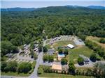 Overhead view of campground at MISTY MOUNTAIN CAMP RESORT - thumbnail
