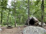 One of the tent camping sites at CAPE ANN CAMP SITE - thumbnail