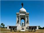 Archway commemorating fallen at Gettysburg at GETTYSBURG CAMPGROUND - thumbnail