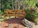 The front entrance sign at MAMA GERTIE'S HIDEAWAY CAMPGROUND - thumbnail