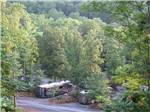 An aerial view of the campsites at MAMA GERTIE'S HIDEAWAY CAMPGROUND - thumbnail