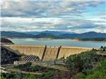 An aerial view of Shasta Dam nearby at JGW RV PARK - thumbnail