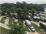 An overhead view of parked RVs at NASHVILLE SHORES LAKESIDE RESORT - thumbnail