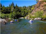 People floating down the river at THOUSAND TRAILS RUSSIAN RIVER - thumbnail