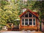 Cabin with patio seating at THOUSAND TRAILS IDYLLWILD - thumbnail
