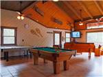 Pool table in game room at the lodge at THOUSAND TRAILS IDYLLWILD - thumbnail
