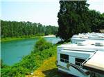 Trailers camping along the river at THOUSAND TRAILS THUNDERBIRD - thumbnail