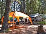 Trailers camping at campsite at THOUSAND TRAILS LEAVENWORTH - thumbnail
