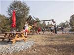 Kids playing on the playground equipment at SCENIC MOUNTAIN RV PARK & CAMPGROUND - thumbnail