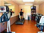 The fitness room with a TV at NORTHLAKE VILLAGE RV PARK - thumbnail