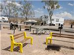 A group of benches and picnic tables at LAKE MEAD RV VILLAGE AT ECHO BAY - thumbnail