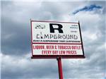The tall front entrance sign at R CAMPGROUND - thumbnail
