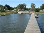 View of the park from the dock at WHISPERING PINES CAMPGROUND - thumbnail