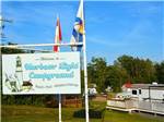 The front entrance sign at HARBOUR LIGHT TRAILER COURT & CAMPGROUND - thumbnail
