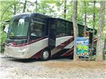 Big rig parked in a gravel site at YONAH MOUNTAIN CAMPGROUND - thumbnail
