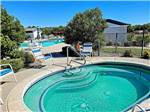 The hot tub and pool area at VERDE RIVER RV RESORT & COTTAGES - thumbnail