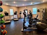 The clean and modern exercise room at VERDE RIVER RV RESORT & COTTAGES - thumbnail