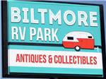 The front entrance sign at BILTMORE RV PARK - thumbnail