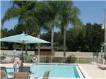 A view of the swimming pool with seating at FOREST LAKE VILLAGE RV RESORT - thumbnail