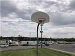A lone basketball hoop at LINCOLN CIVIC CENTER RV PARK - thumbnail