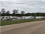 The gravel road leading to the RV sites at LINCOLN CIVIC CENTER RV PARK - thumbnail