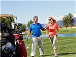 Couple enjoying golf together at PAHRUMP NEVADA - thumbnail