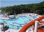 Looking at the pool from the top of the large water slide at MYRTLE BEACH CAMPGROUNDS - thumbnail