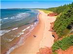 High level view of people walking on shoreline at PEI PROVINCIAL PARKS - thumbnail