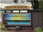 Sign at main entrance at SOARING EAGLE HIDEAWAY RV PARK - thumbnail