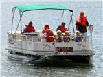 People on a pontoon boat at COLORADO PARKS & WILDLIFE - thumbnail