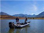 People in a fishing boat at COLORADO PARKS & WILDLIFE - thumbnail