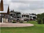Row of RVs parked in sites at ALSATIAN RV RESORT & GOLF CLUB - thumbnail