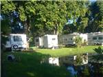 Trailers at campsite at LAZY J RV & MOBILE HOME PARK - thumbnail