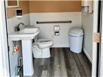 Looking at the clean restroom at GREEN ACRES RV PARK - thumbnail
