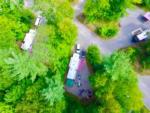 An aerial view of RVs parked in sites at MOOSE HILLOCK CAMPING RESORT NY - thumbnail