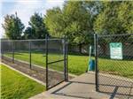 The entrance to the fenced-in pet area at NORTH SPOKANE RV CAMPGROUND - thumbnail