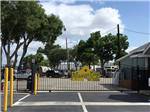 The front entrance gate with park name on it at MISSION CITY RV PARK - thumbnail