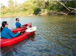 Couple kayaking at FRIENDS LANDING RV PARK - thumbnail