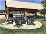 A ring of chairs around a fire pit at THE VINEYARDS OF FREDERICKSBURG RV PARK - thumbnail