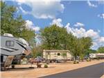 The road in front of the RV sites at RIVEREDGE RV PARK & CABIN RENTALS - thumbnail