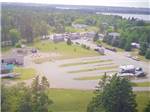 Aerial view of the RV sites at CASTLE LAKE CAMPGROUND & COTTAGES - thumbnail