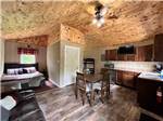 The inside of the rental cottage at CASTLE LAKE CAMPGROUND & COTTAGES - thumbnail