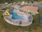 An aerial view of the pool at AHOY RV RESORT - thumbnail