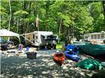 Trailers and tents camping at TUXBURY POND RV CAMPGROUND - thumbnail