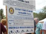 The large Rotary Club Races sign at GRANDMA'S GROVE RV PARK - thumbnail